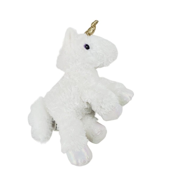 Aurora Unicorn Plush Girl's 9" White/Gold Stuffed Animal Toy Collectible - Picture 2 of 7